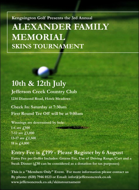 Golf Photo Invitation