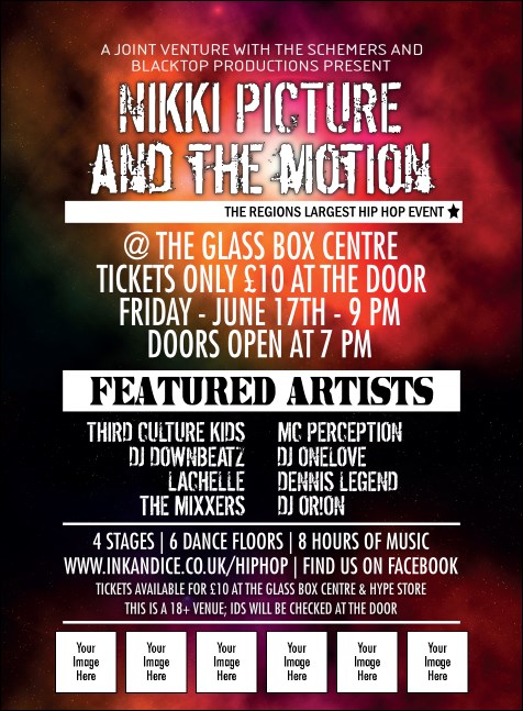 Galaxy Hip Hop Invitation