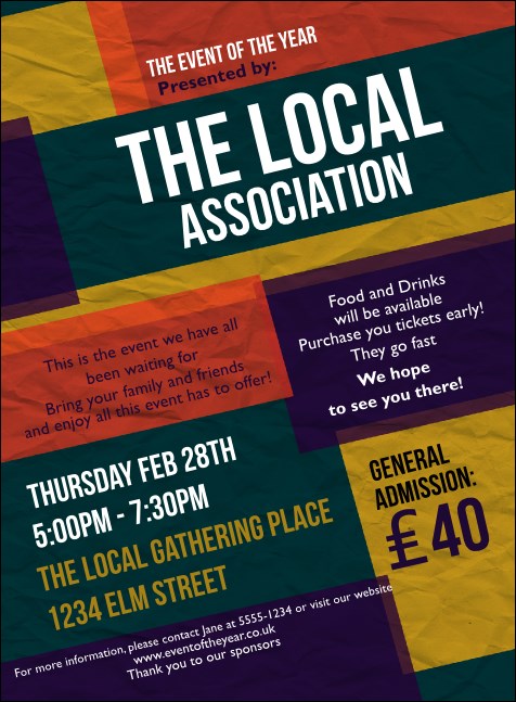 All Purpose Blocks Invitation Product Front