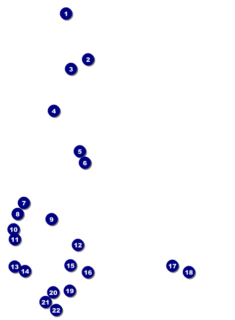 Diamonds Black Invitation Front Field Markers