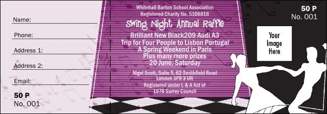 Swing Dance Purple Raffle Product Front
