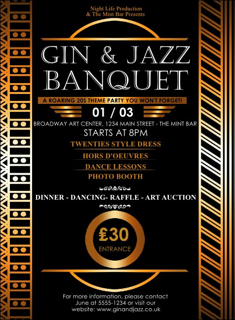 Twenties Invitation Product Front