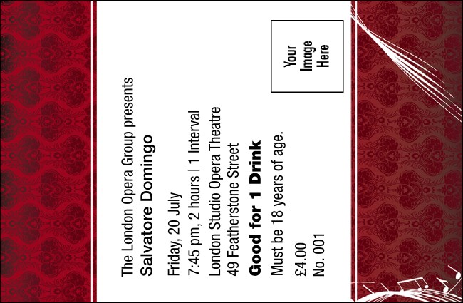 Opera Drink Ticket