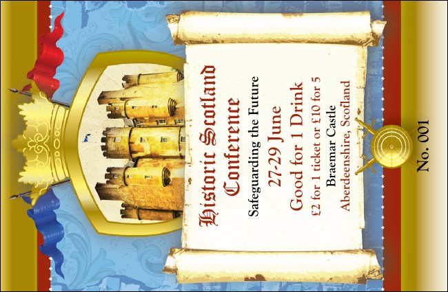 Castle Drink Ticket Product Front