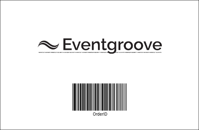 Christmas Ball Blue Drink Ticket Product Back