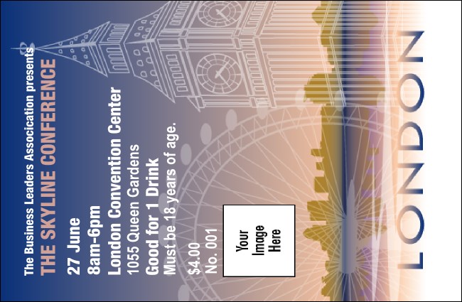 London Drink Ticket Product Front