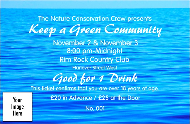 Nature Series - Blue Ocean Drink Ticket