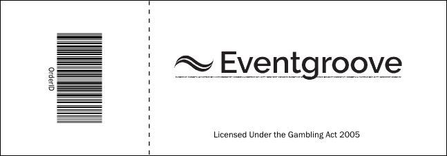 Abstract Raffle Ticket Product Back