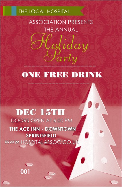 Paper Tree Red Drink Ticket Product Front