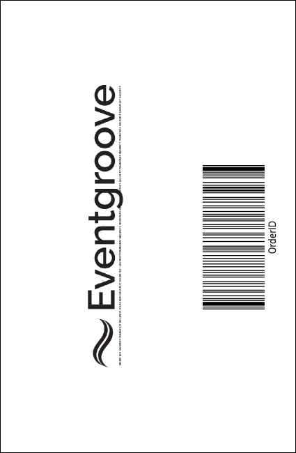 Abstract Drink Ticket Product Back