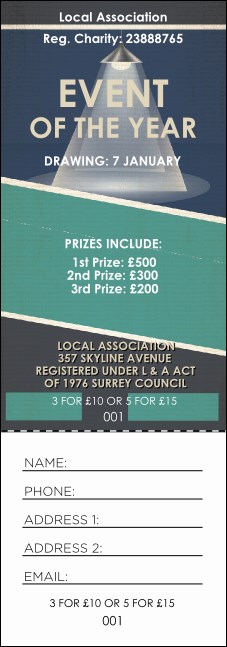 All Purpose Lights Raffle Ticket Product Front