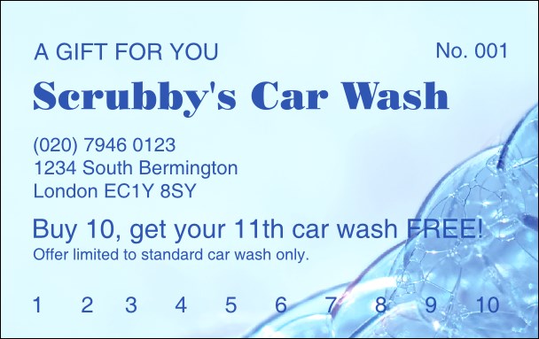 Bubble Loyalty Card