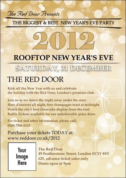 Gold Glitter Post Card Product Front