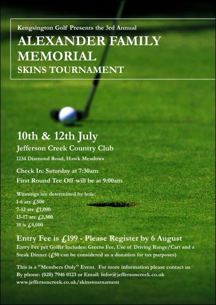 Golf Photo Postcard Product Front