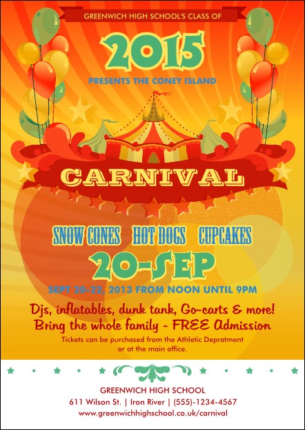 Carnival Postcard Product Front