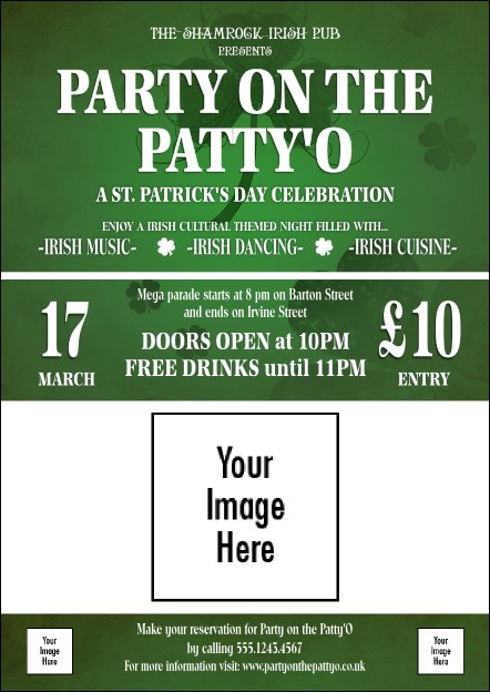 St. Patrick's Day Shamrock Postcard