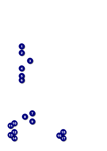 Birthday Geometric Postcard Front Field Markers