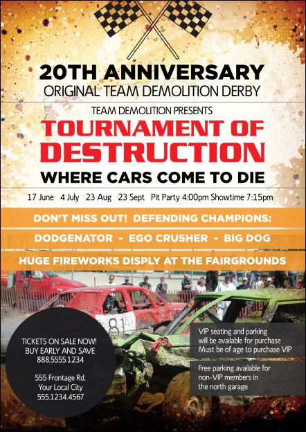 Crash Zone Postcard Product Front