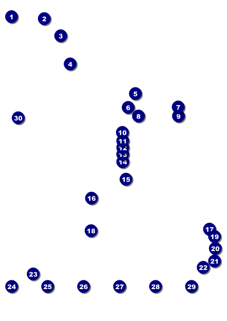 Class Reunion Mascot Purple Postcard Front Field Markers