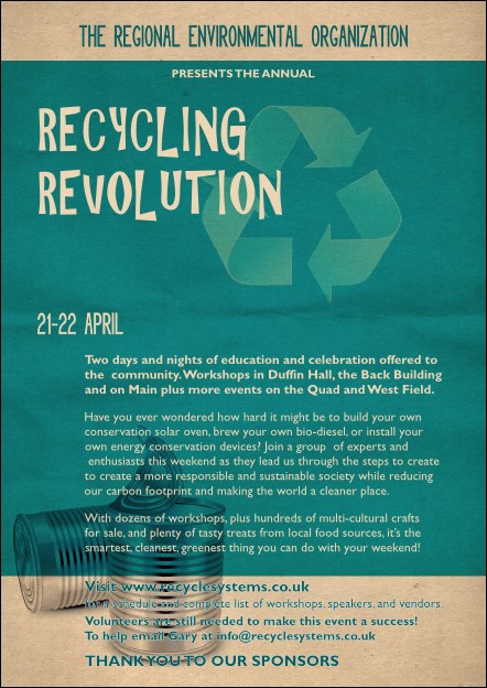 Recycling Symbol Postcard Product Front