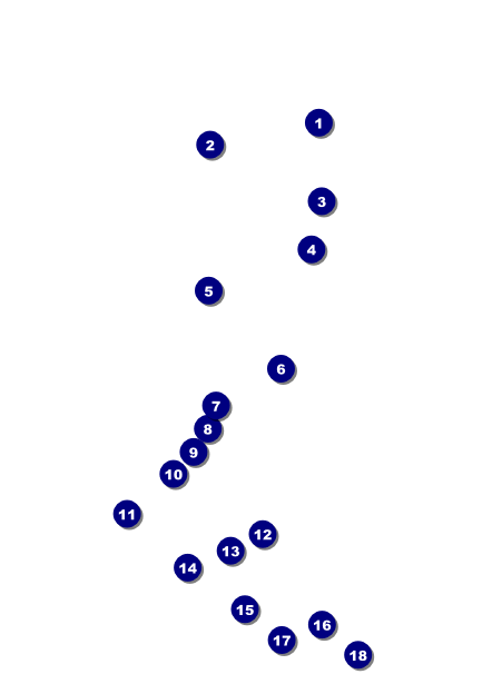 Football Stadium Postcard Front Field Markers