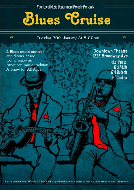 Blues Cruise Postcard Product Front