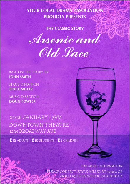Arsenic & Old Lace Postcard Product Front