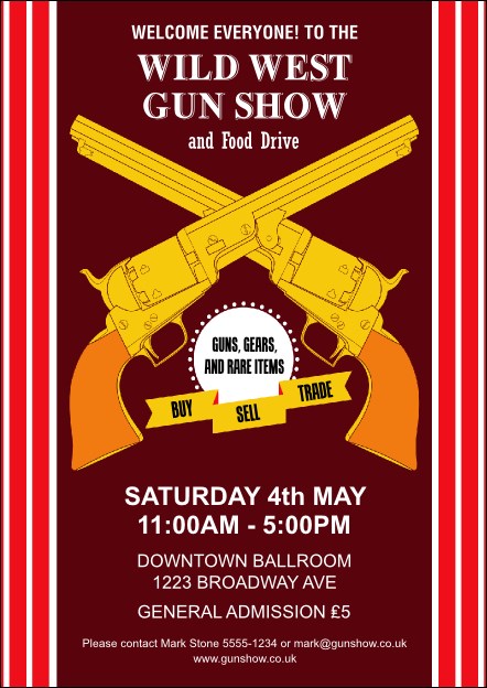 Gun Show Postcard
