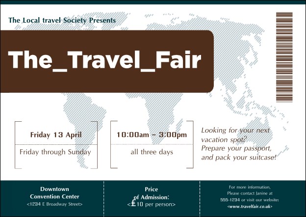 Airline Postcard Product Front