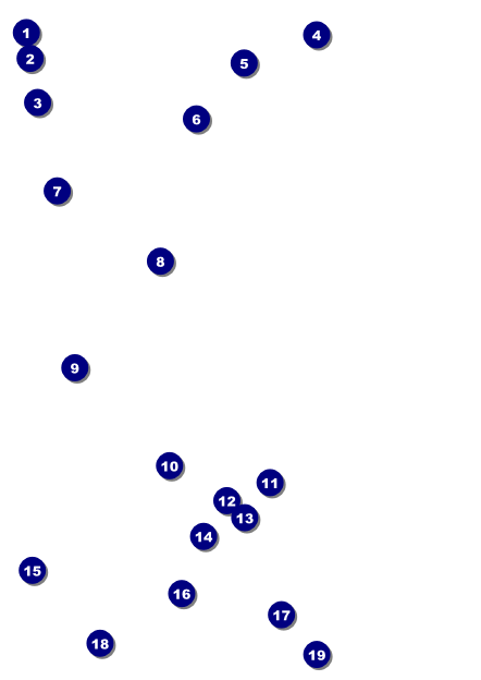Orange Geometric Postcard Front Field Markers