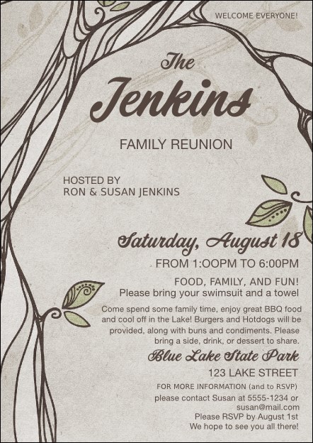 Reunion Postcard Product Front