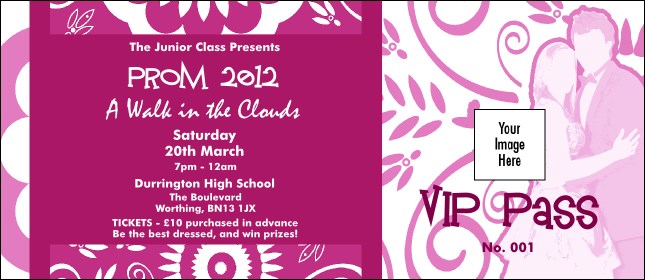 Fuchsia Prom VIP Pass Product Front