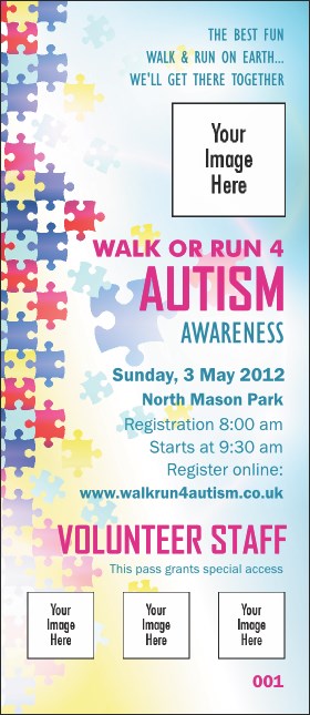 Autism Awareness VIP Pass Product Front