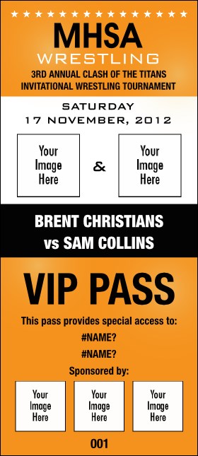 Versus All Purpose VIP Pass (Orange) Product Front