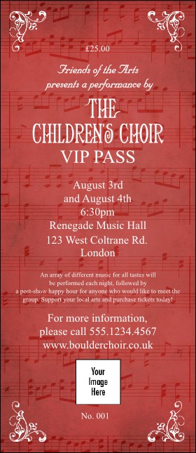 Choir VIP Pass Product Front