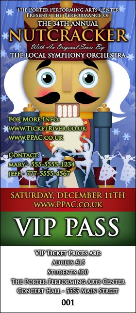 Nutcracker Ballet VIP Pass Product Front