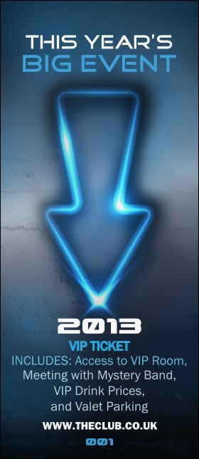 Night Club Neon VIP Pass Product Front