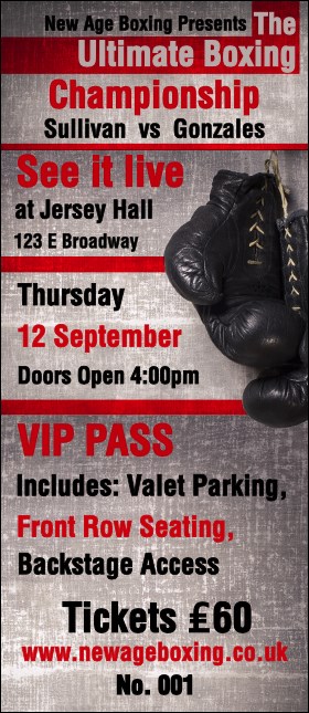 Boxing Gloves VIP Pass Product Front