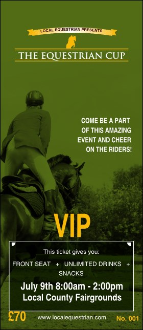 Equestrian VIP Pass Product Front