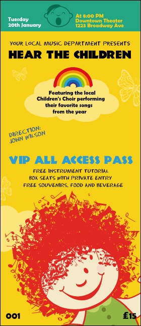 Children's Music VIP Pass Product Front