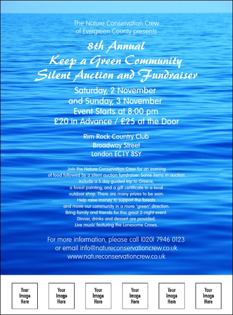 Nature Series - Blue Ocean Flyer Product Front