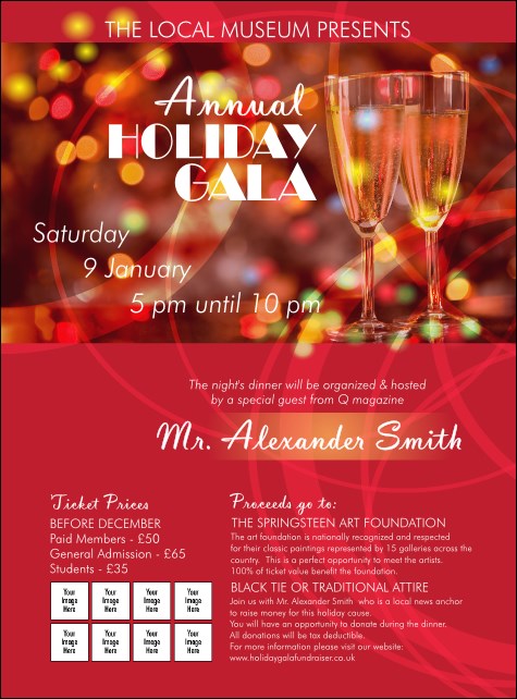 Champagne Lights Flyer Product Front