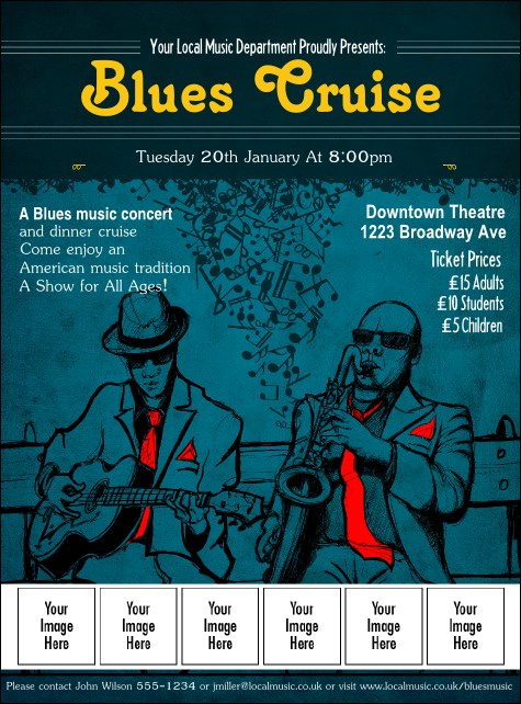 Blues Cruise Logo Flyer Product Front