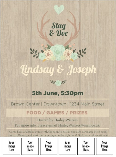 Flower Stag & Doe Logo Flyer