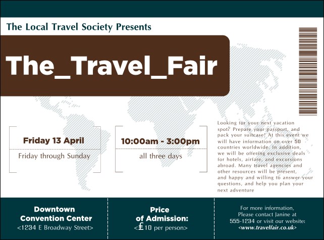 Airline Flyer Product Front
