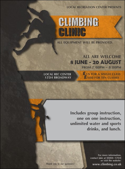 Climbing Flyer Product Front