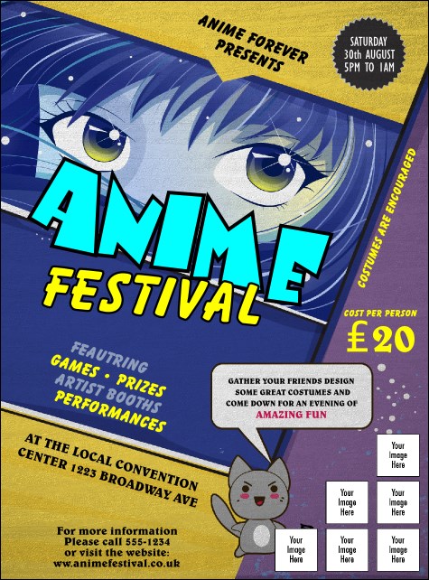 Anime Logo Flyer Product Front