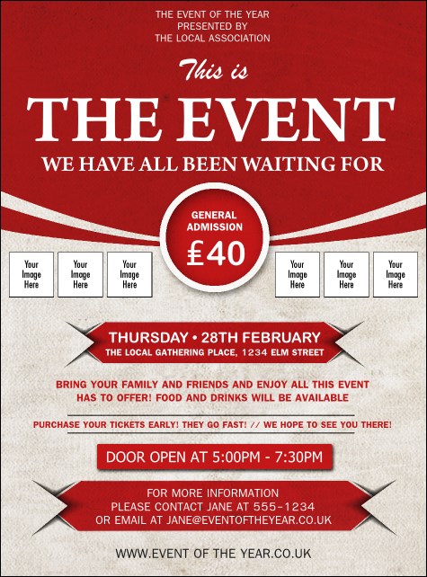 Red Logo Flyer Product Front