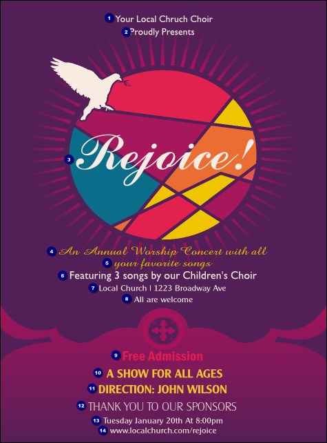 Spiritual Music Flyer Product Front