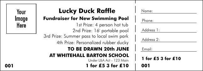 Colour Logo Raffle Ticket